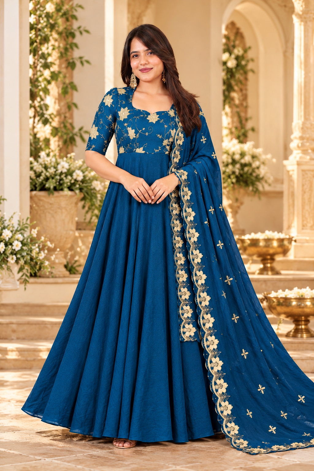 ATHIYA NAVYBLUE ANARKALI SUIT