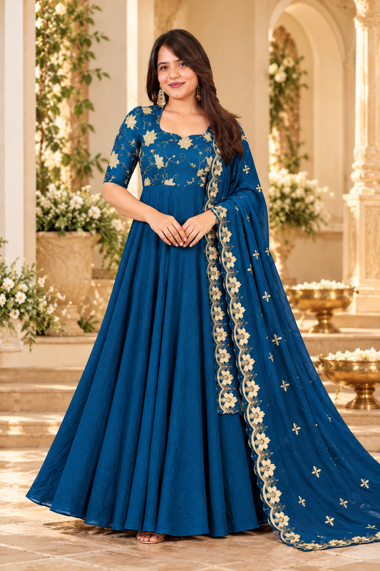 ATHIYA NAVYBLUE ANARKALI SUIT