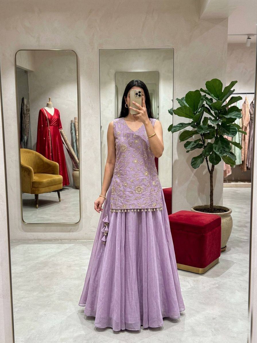 Sultana Lavender Lehenga