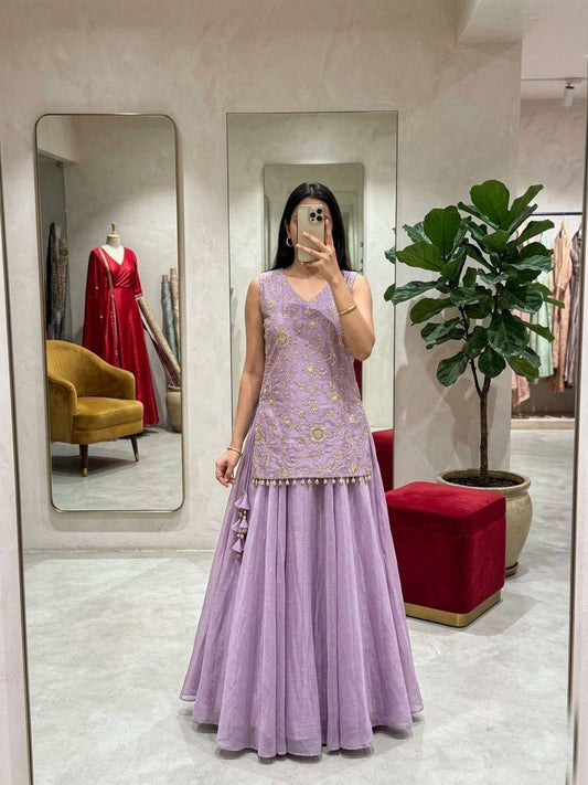 Sultana Lavender Lehenga