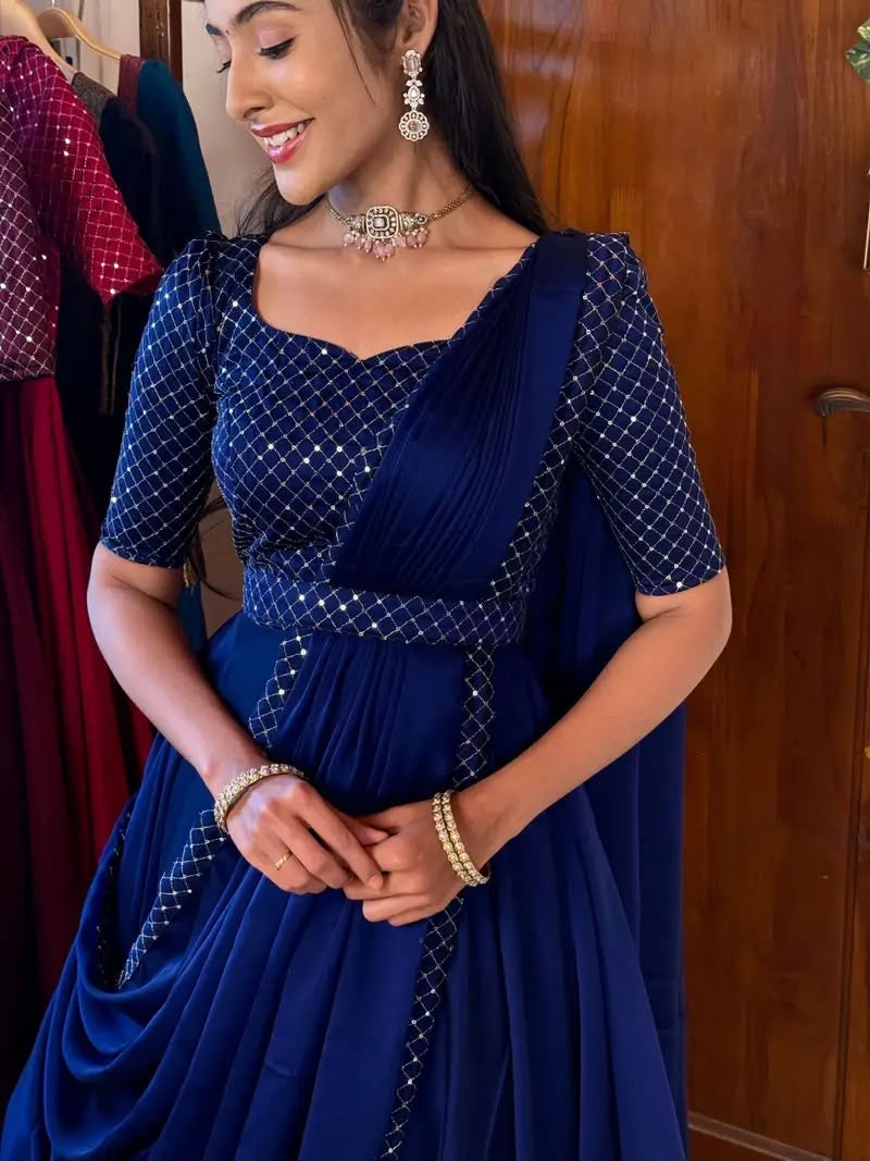UNNATI BLUE ANARKALI