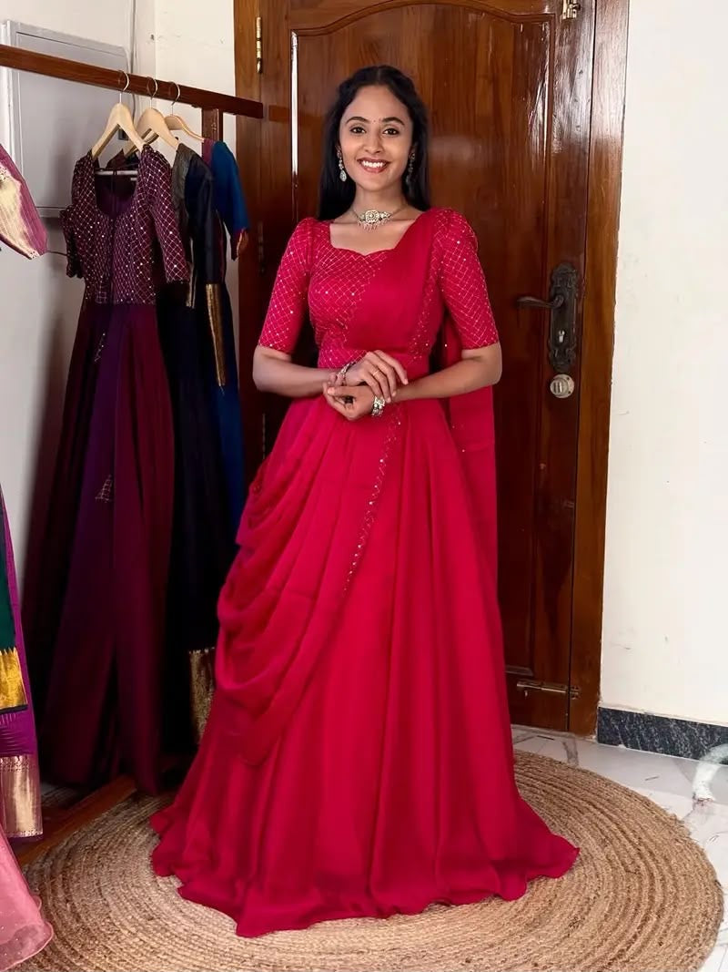 UNNATI RED ANARKALI