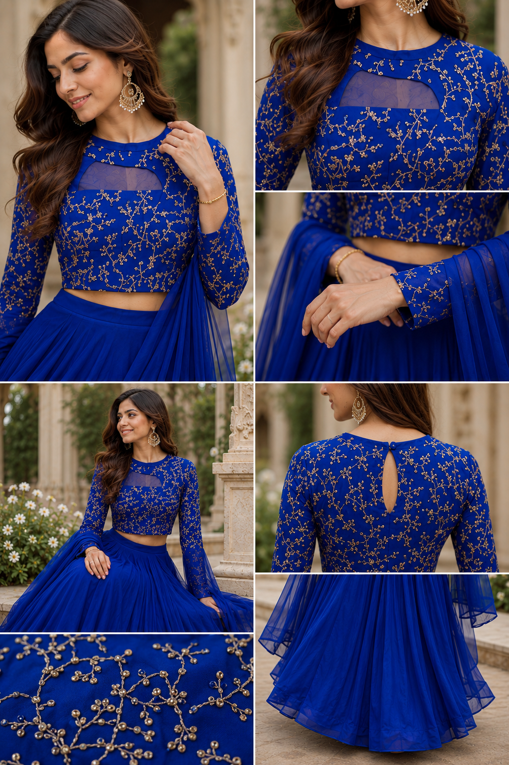 ISHIKA BLUE ANARKALI SUIT