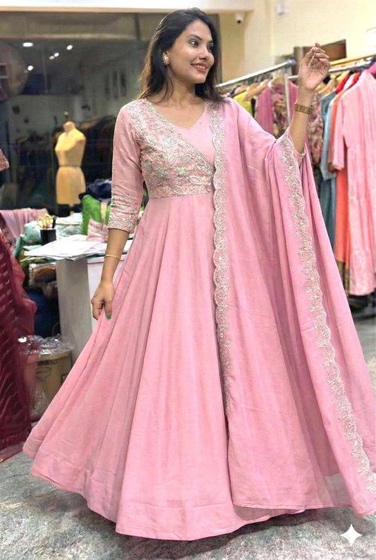 PINK LUXE ANARKALI