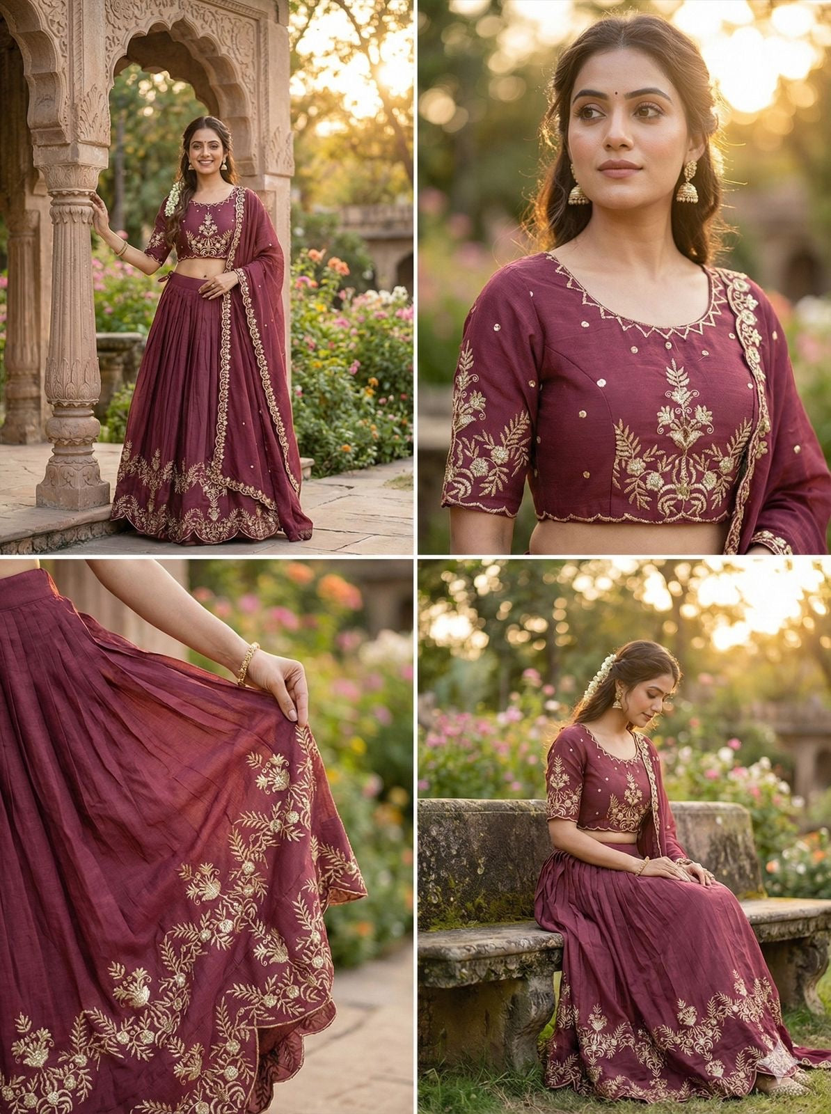 AISHWARAYA PLUM LEHENGA