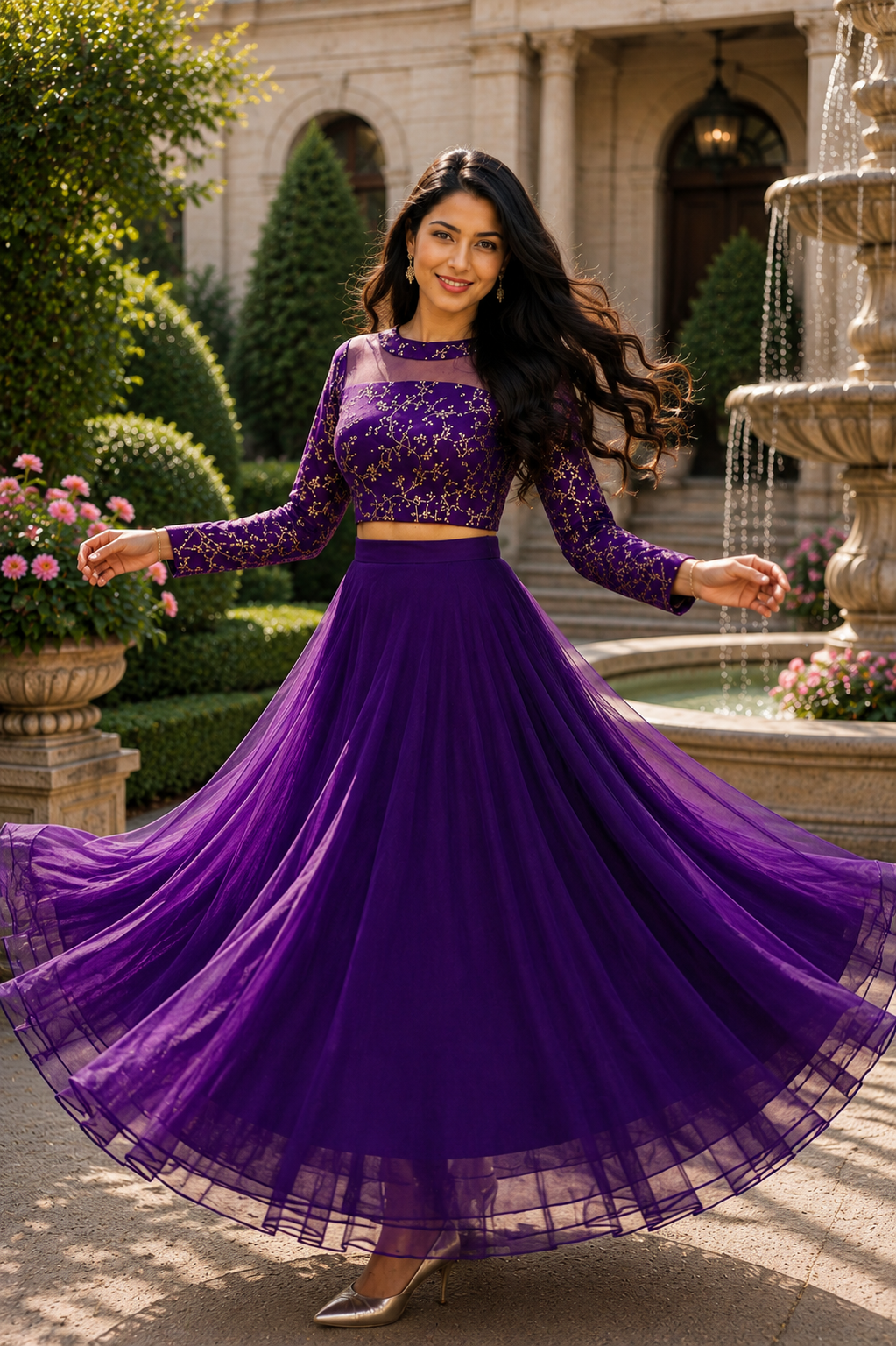 ISHIKA PURPLE ANARKALI SUIT