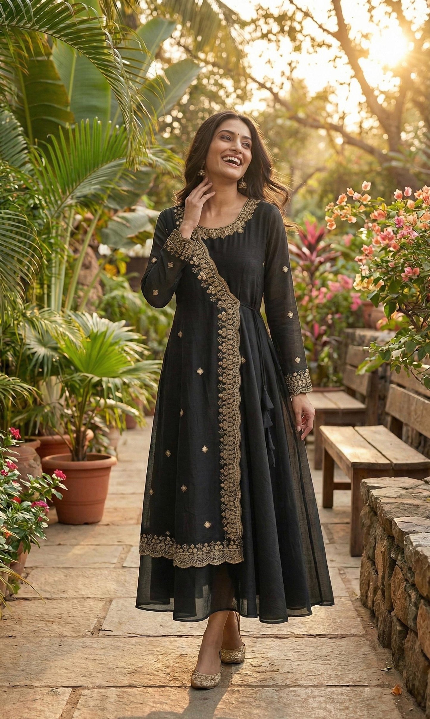 Aayat Black Anarkali Suit