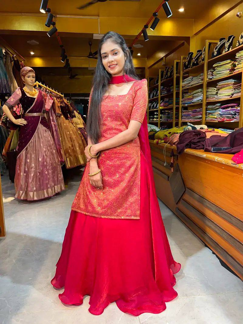 Red Kumkum lehenga