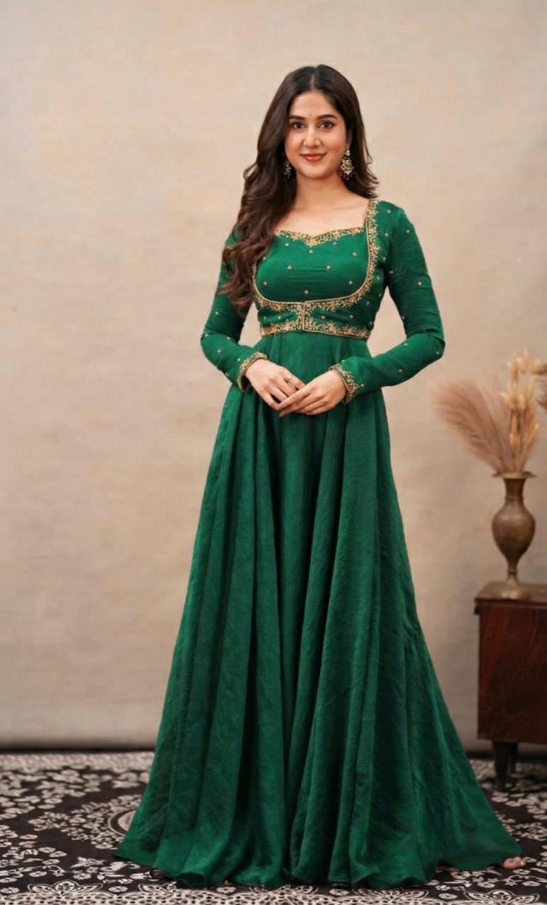 Meher Green Anarkali Suit