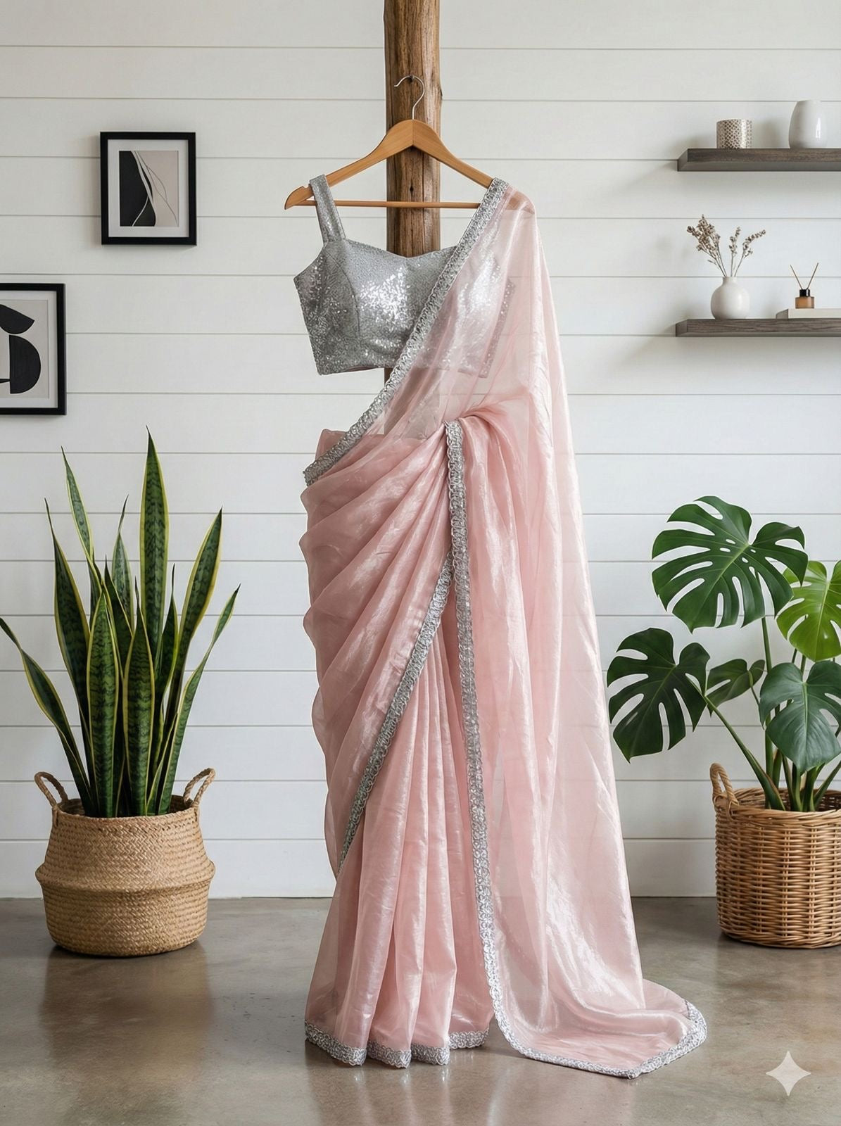 Pearl Blush Saree