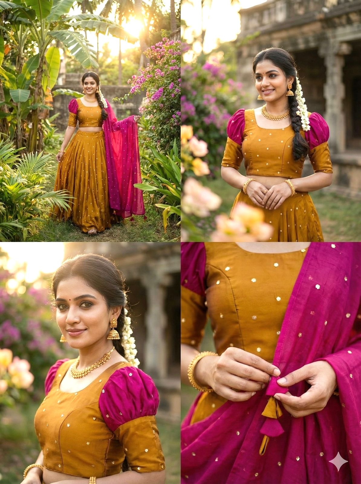 Mustard Gold Rani - Lehenga