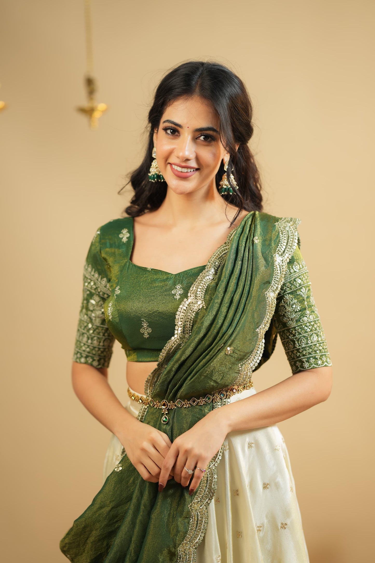 Green Pearl Lehenga