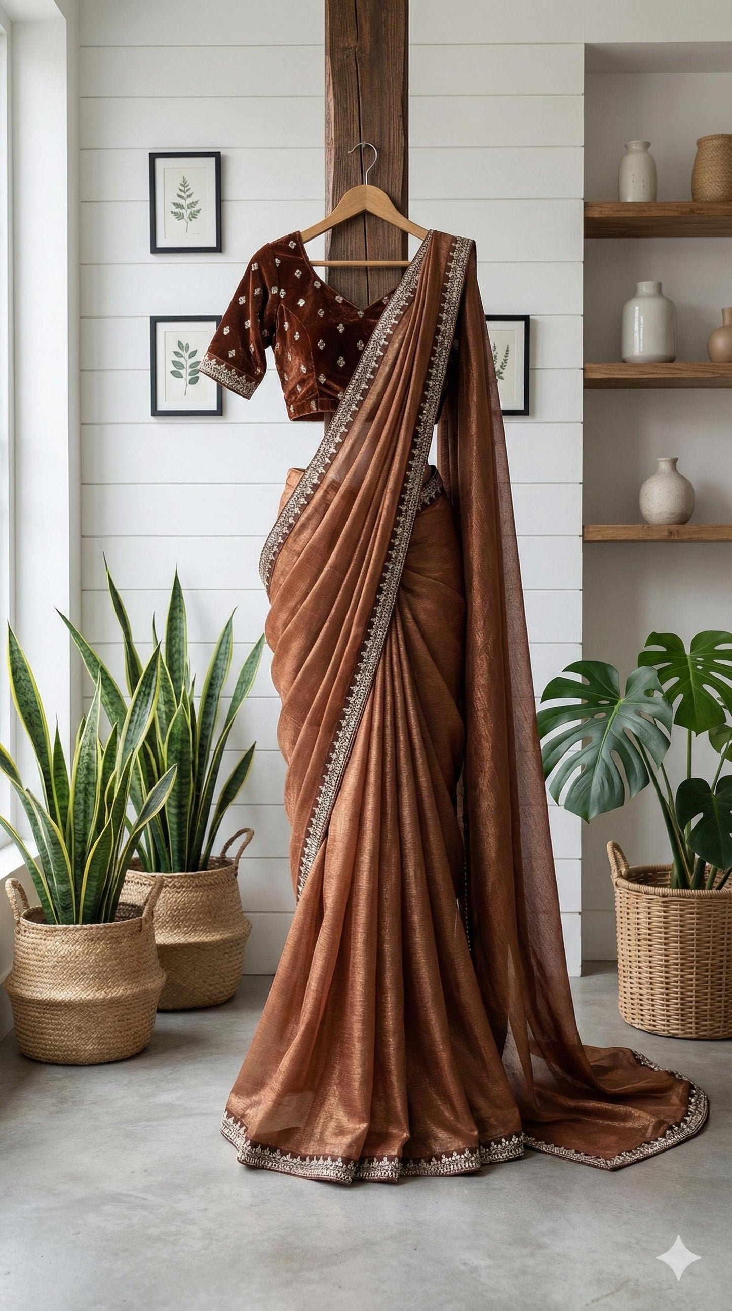 Caramel Shine Saree