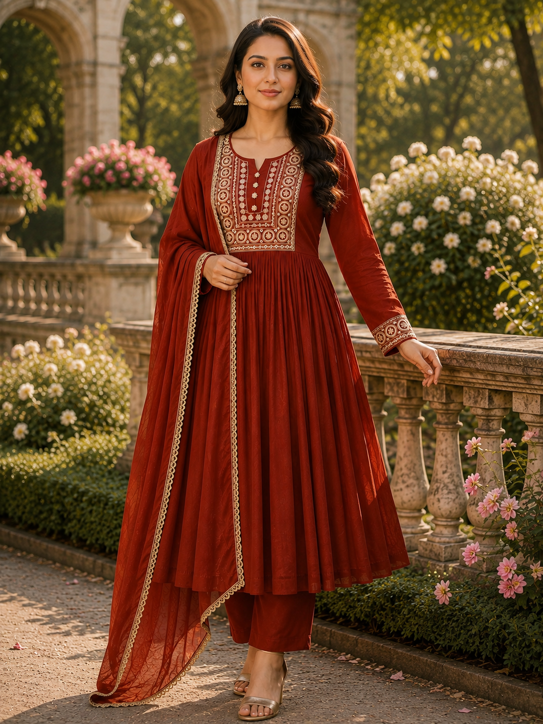 MEHRAB BROWN SUIT SETS