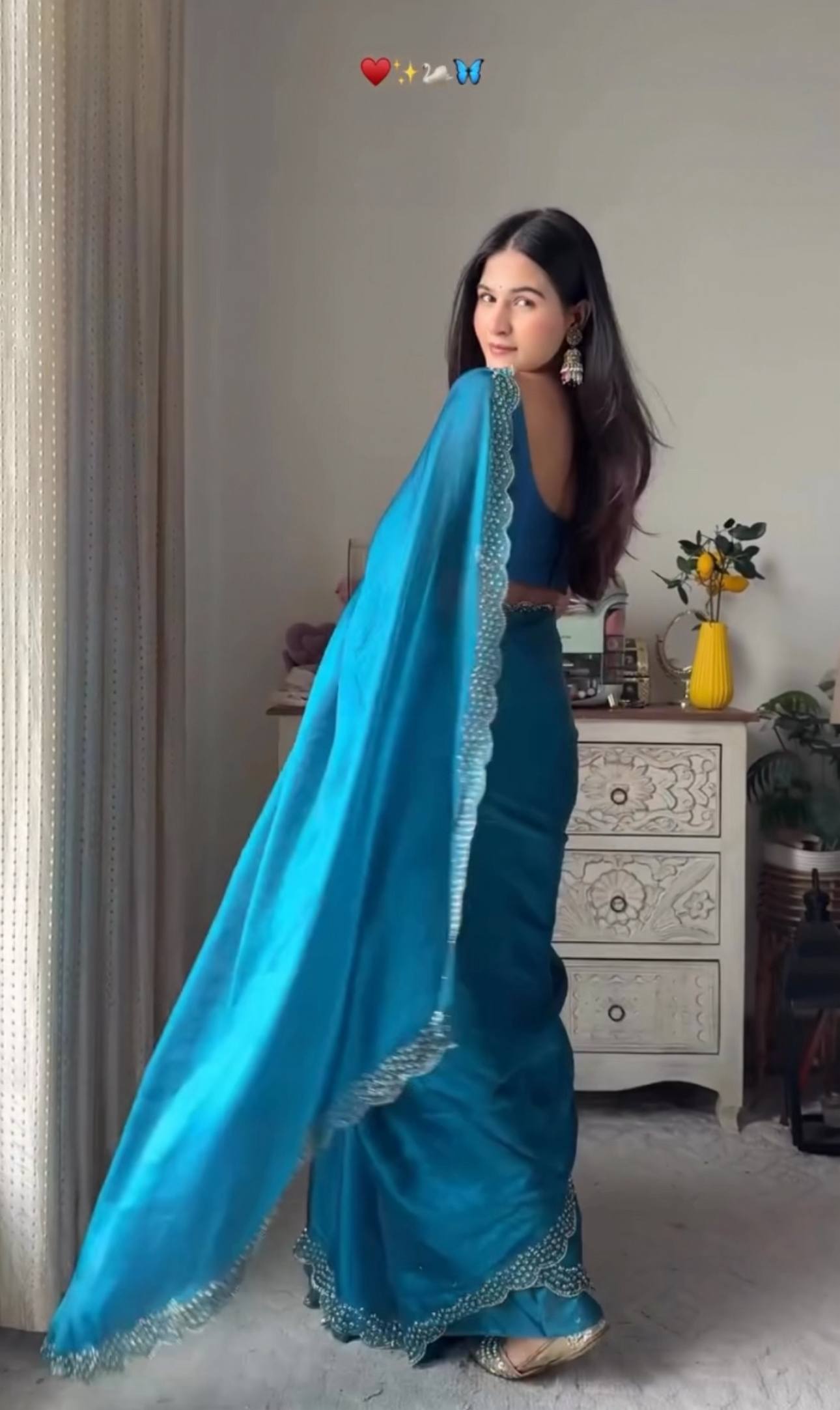 Neel Zarkan Saree