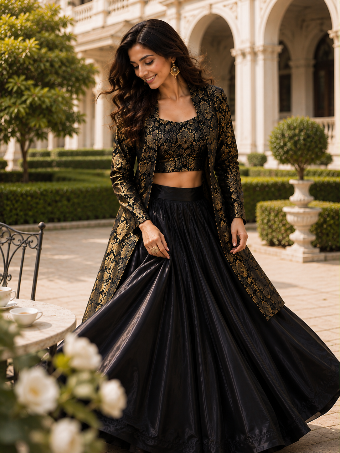 SHABNAM LEHENGA INDOWASTERN