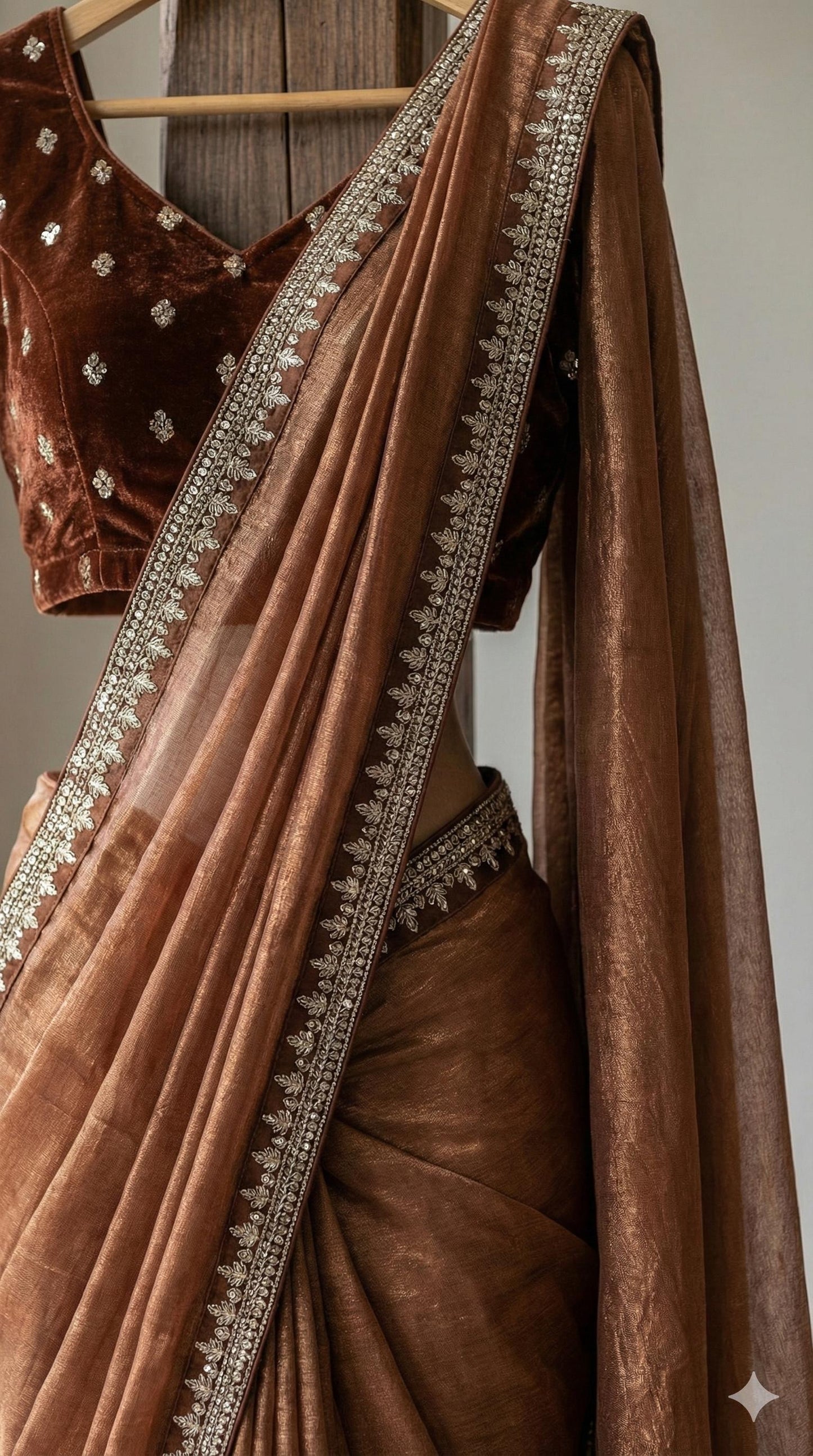 Caramel Shine Saree