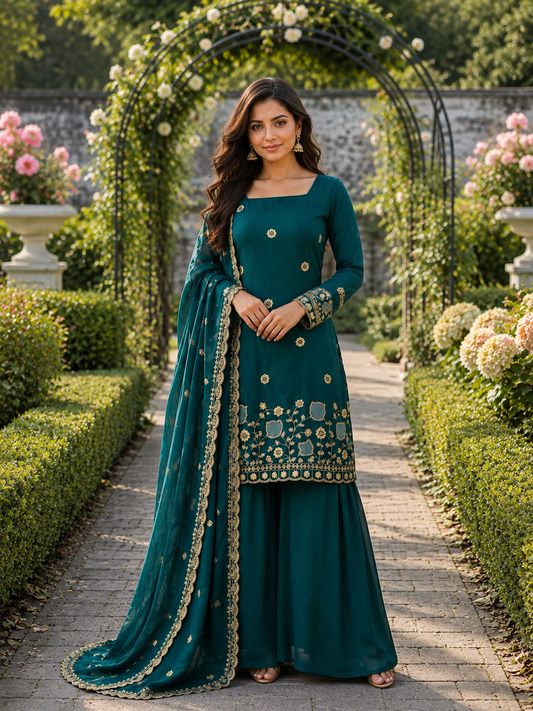 TEAL LOTUS SHARARA
