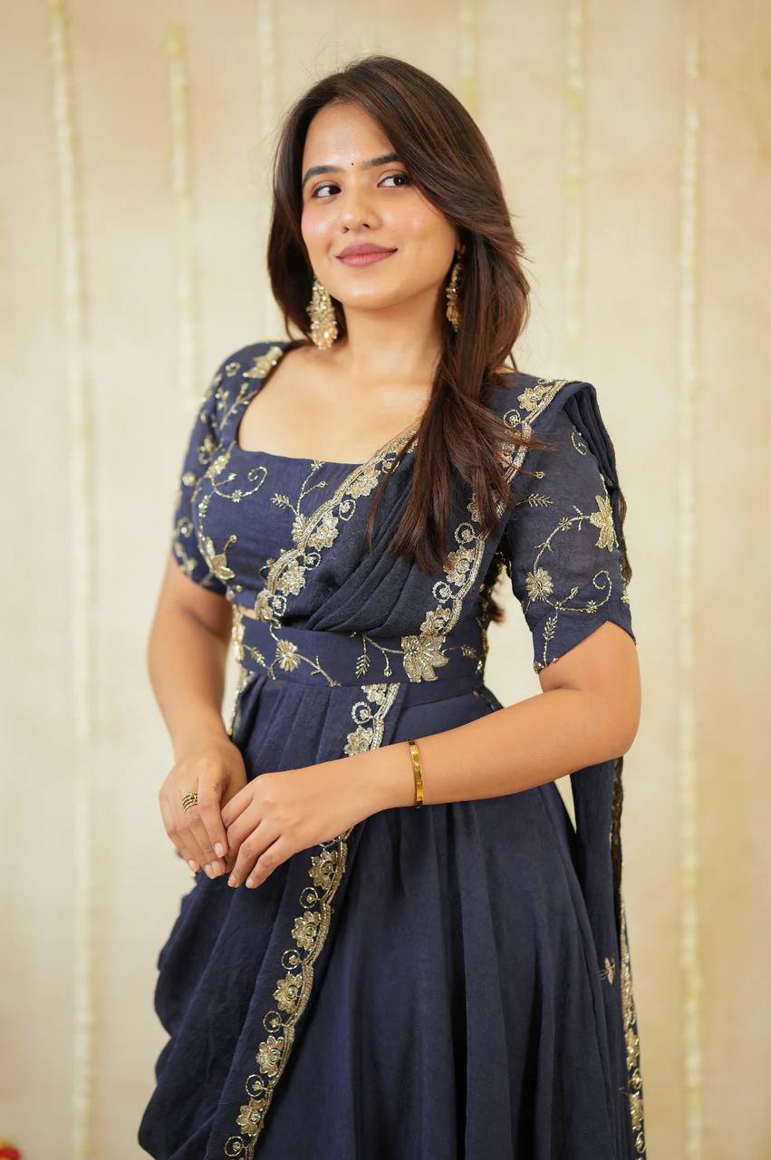Twilight Blue Lehenga