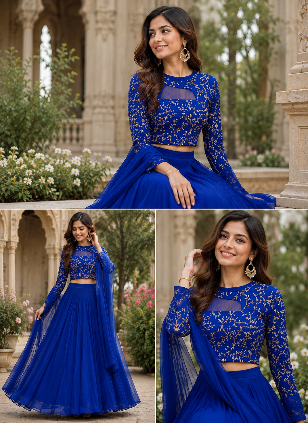ISHIKA BLUE ANARKALI SUIT