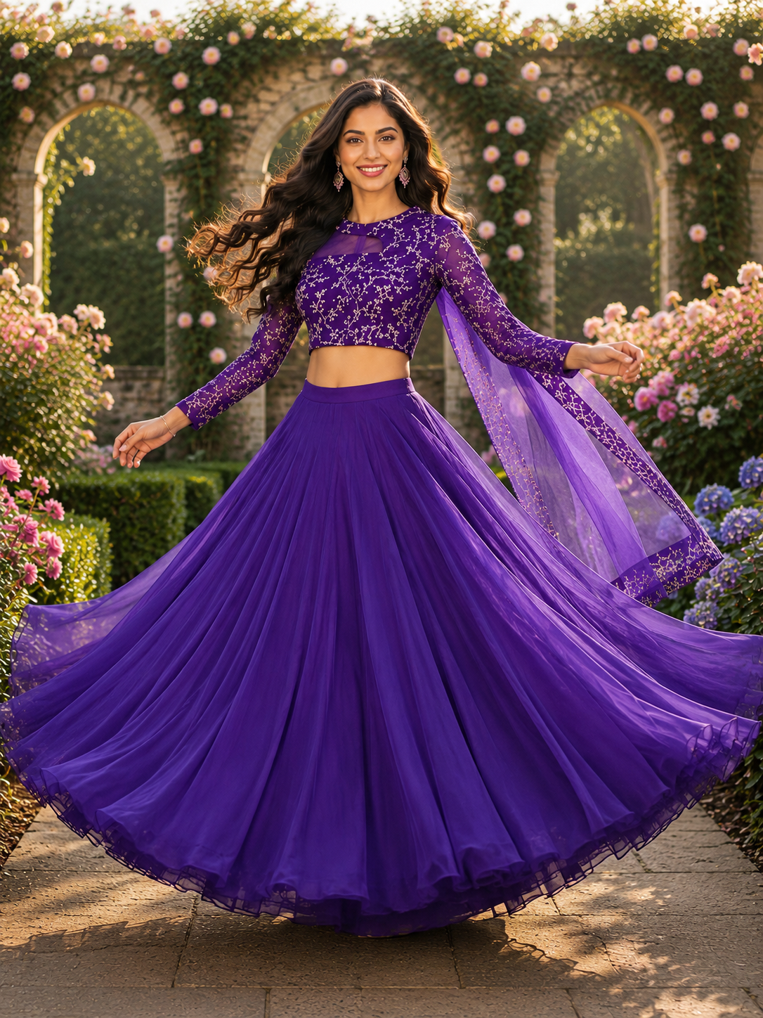 ISHIKA PURPLE ANARKALI SUIT
