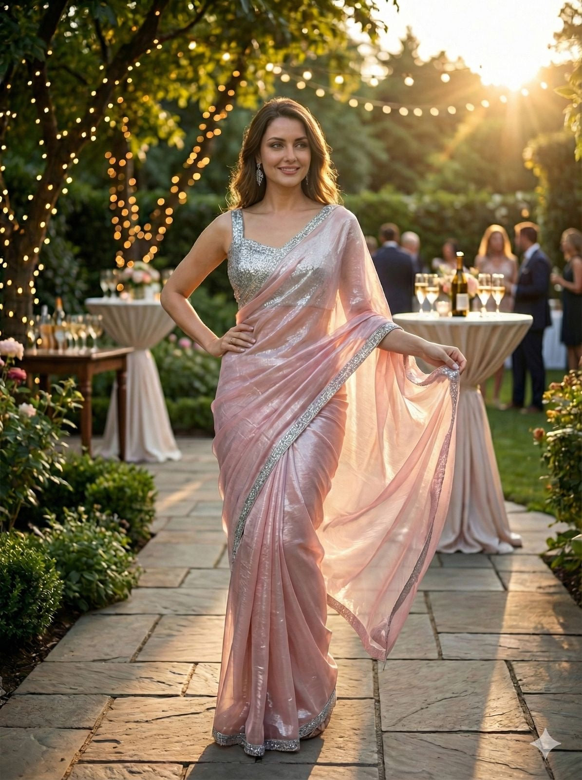 Pearl Blush Saree