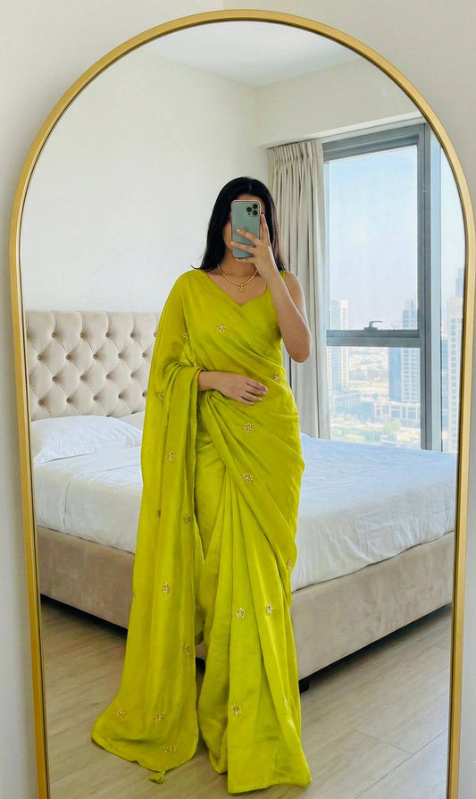 Prakriti Lime Saree