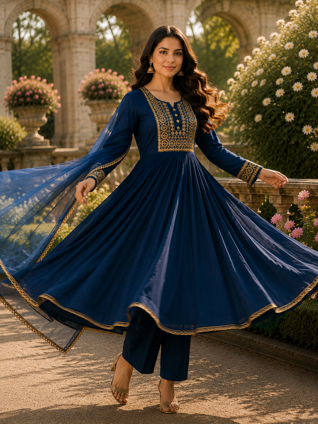 MEHRAB NAVY BLUE SUIT SETS