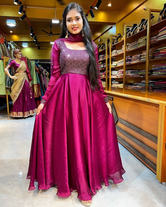 Wine Prisha - Vedhika Fashion