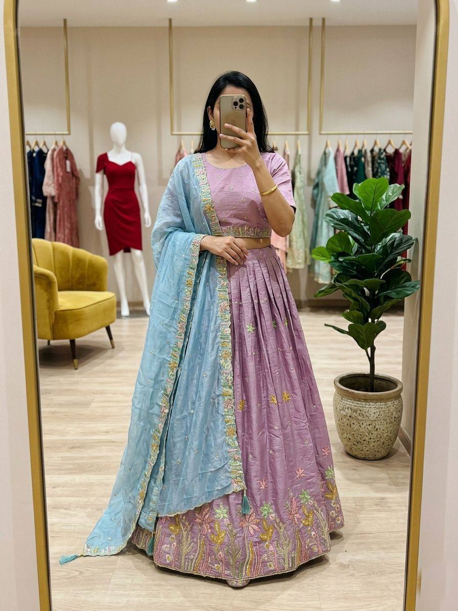 MISHKA LAVENDER LEHENGA