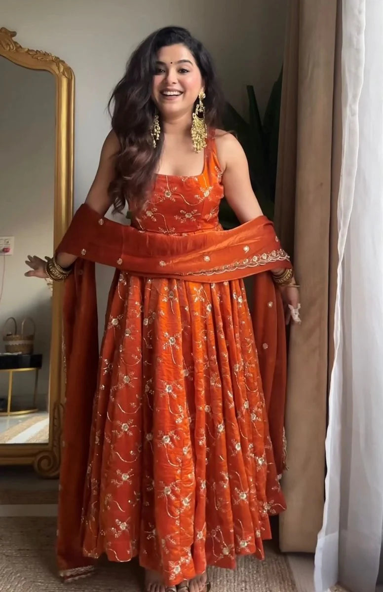 Reshma Embroidery Anarkali Suit