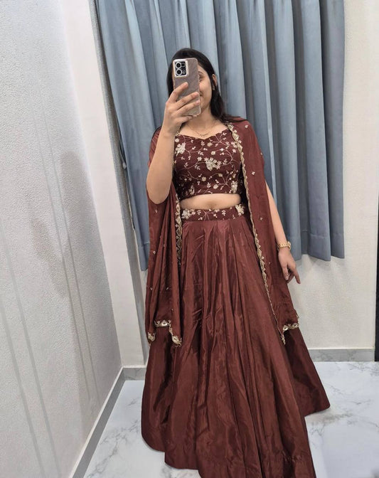 Mocha Midnight Lehenga