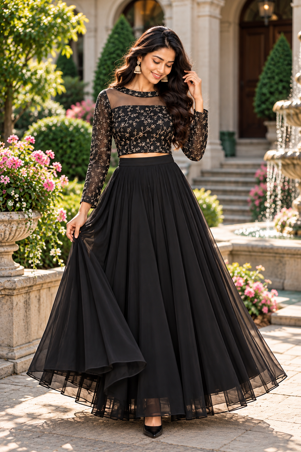 ISHIKA BLACK ANARKALI SUIT