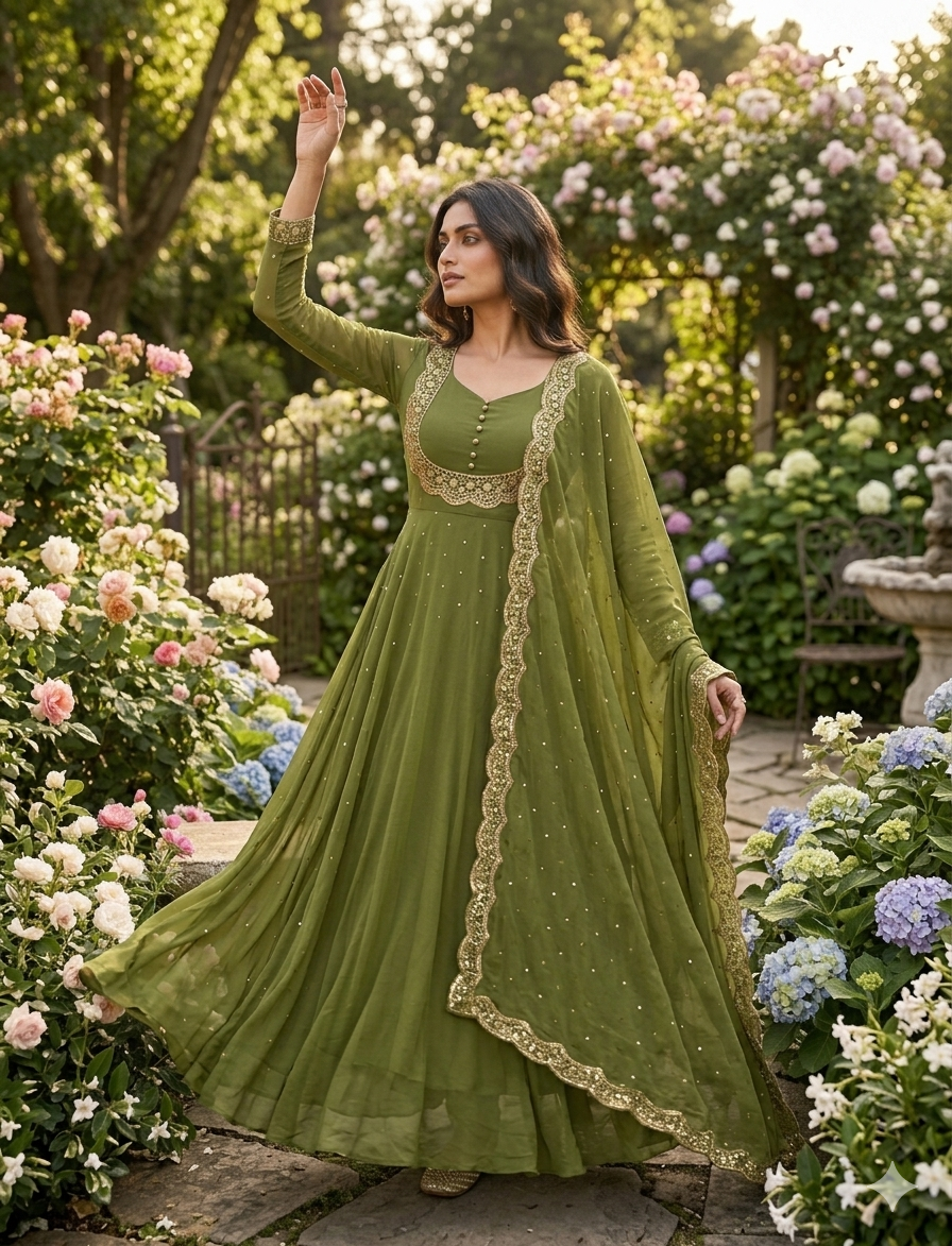 Vedhika Mehendi suit
