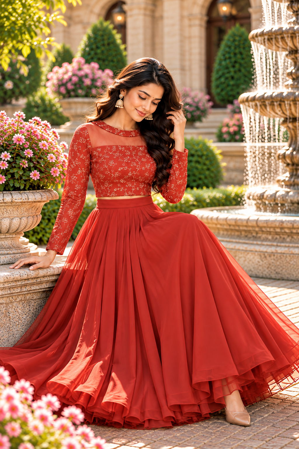 ISHIKA RUST ANARKALI SUIT