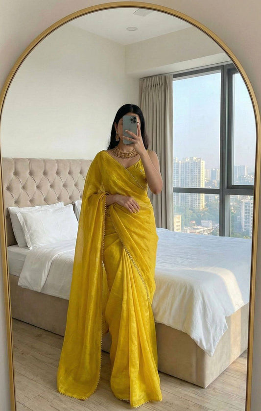 Apsara Yellow Saree