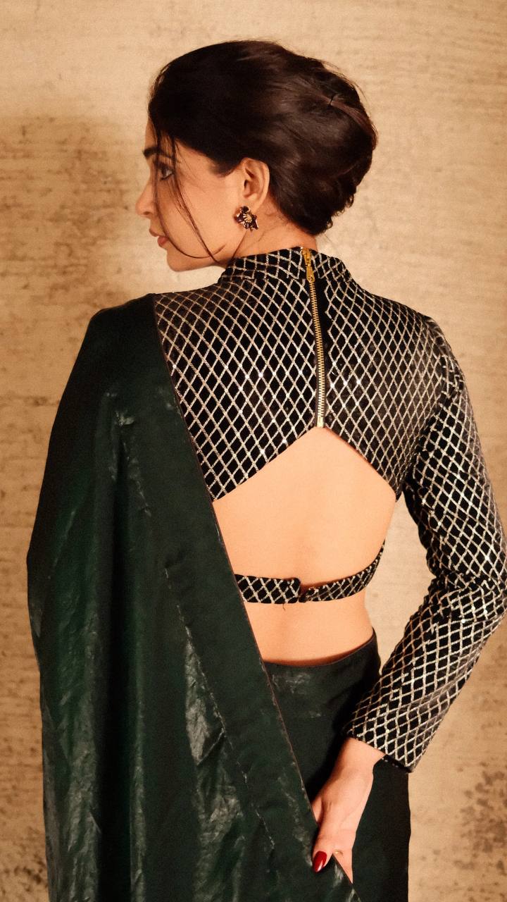Emerald Cocktail Saree