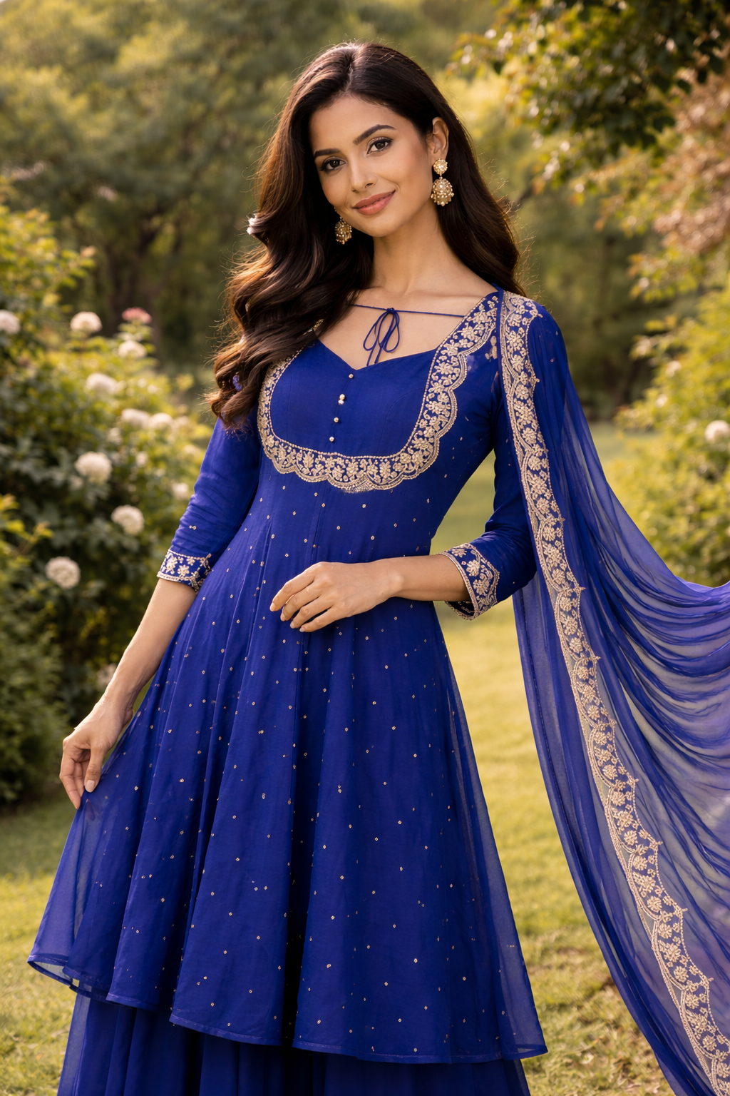 Vedhika Blue suit