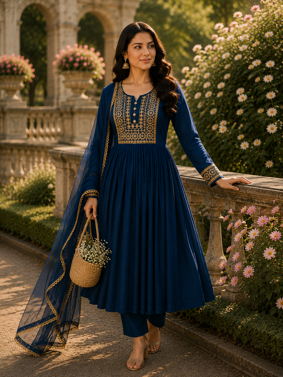 MEHRAB NAVY BLUE SUIT SETS