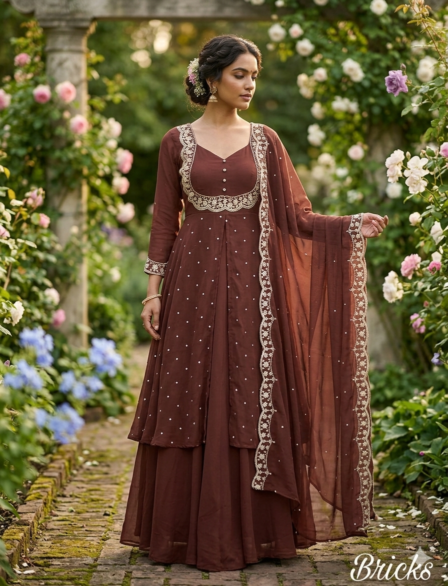 Vedhika Brick Suit