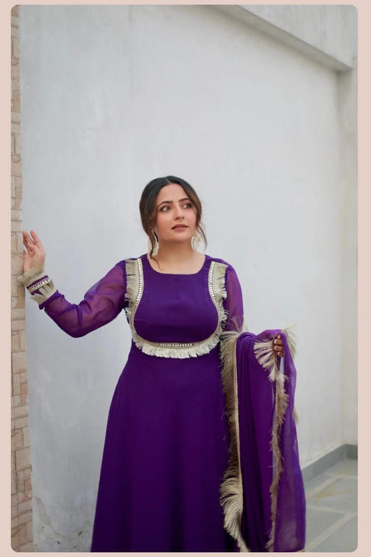 Eira Purple Anarkali