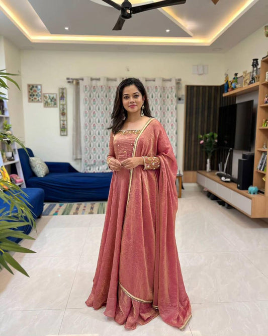 ANITHA ANARKALI SUIT - Vedhika Fashion