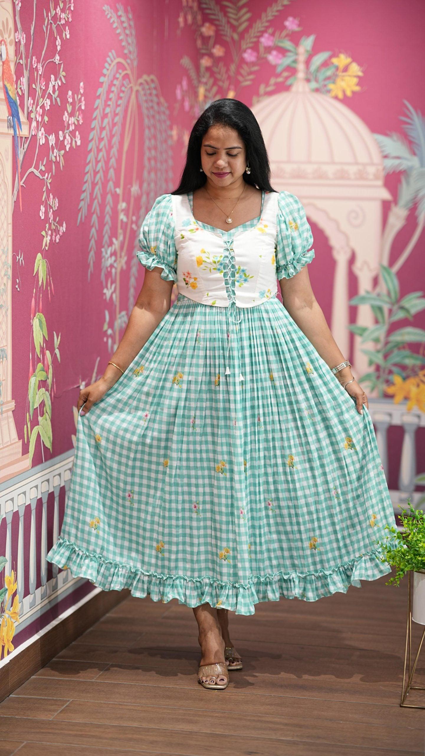 Mint GINGHAM MAXI