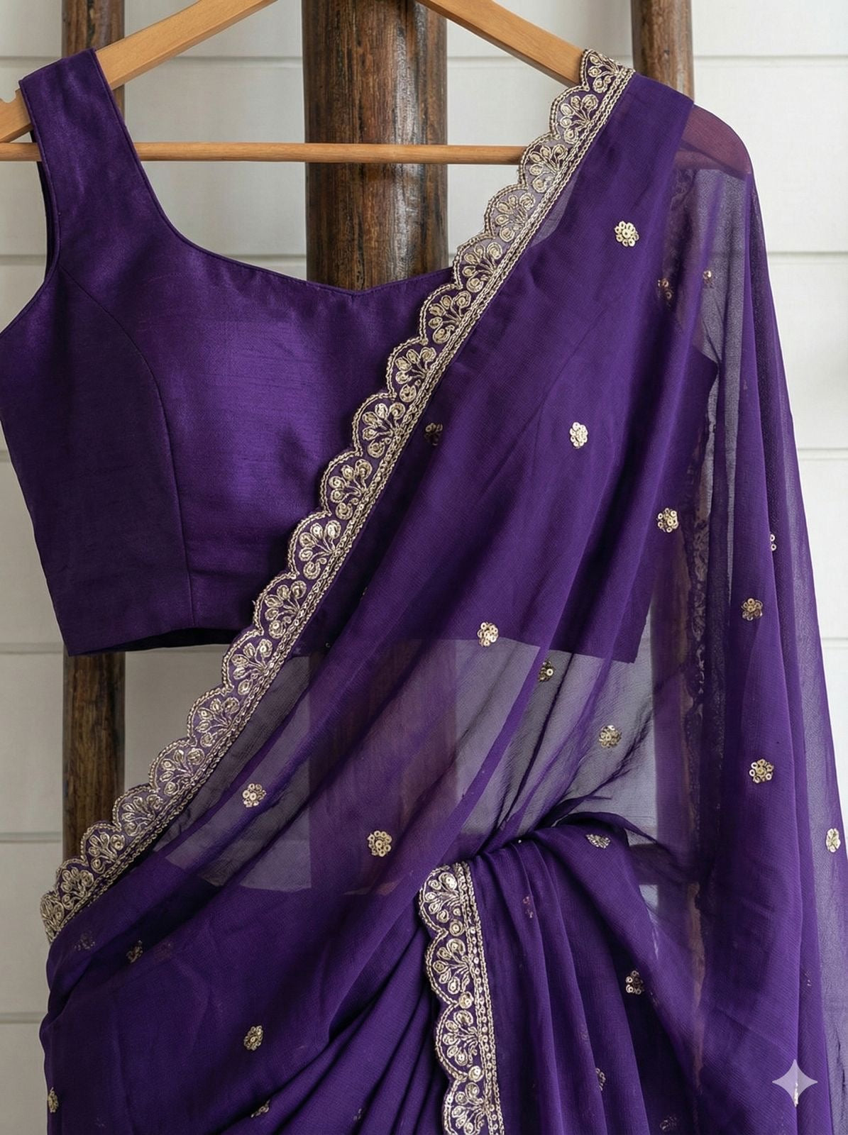 Purple Aura Saree