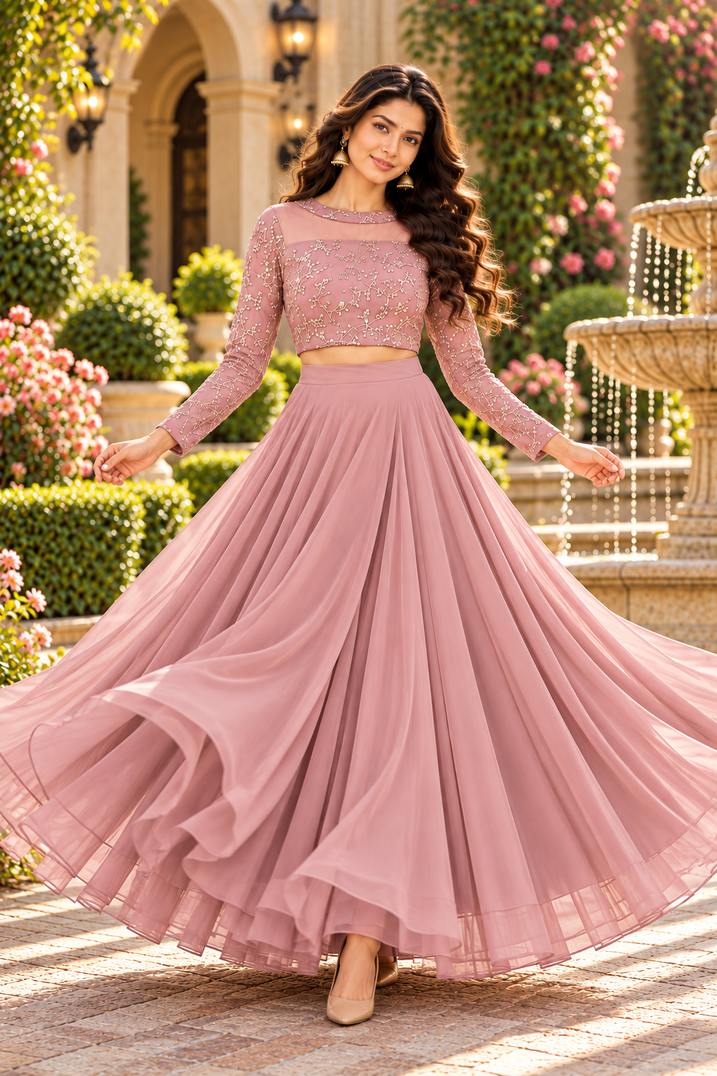 ISHIKA DYSTPINK ANARKALI SUIT