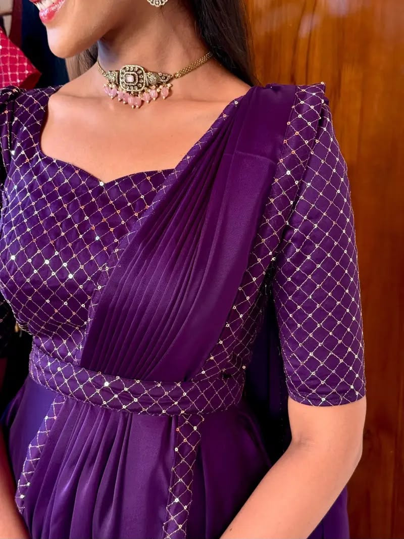 UNNATI PURPLE ANARKALI