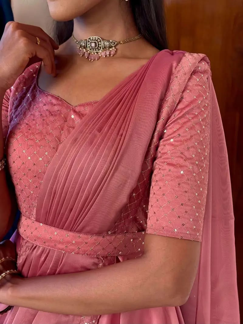 UNNATI PEACH ANARKALI