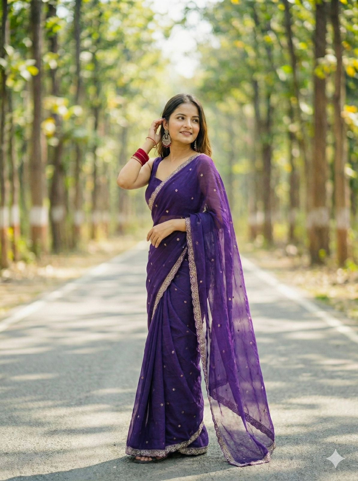 Purple Aura Saree