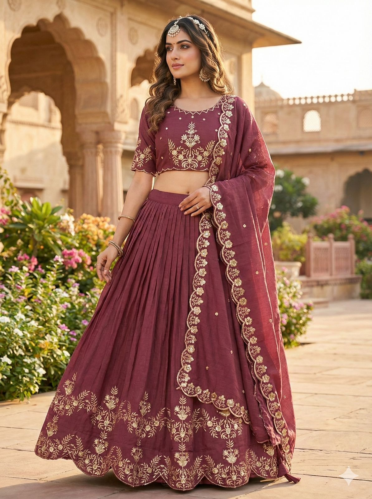 AISHWARAYA PLUM LEHENGA