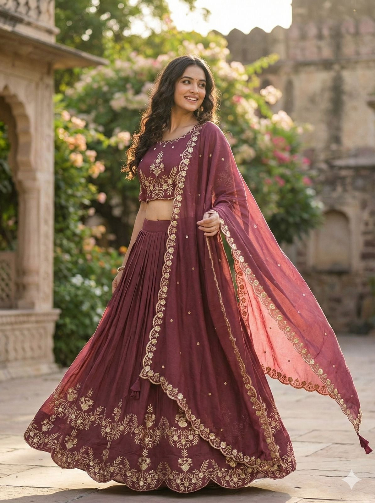 AISHWARAYA PLUM LEHENGA